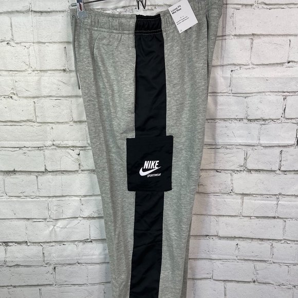 Nike Pants & Jumpsuits Womens Nike Sportswear Size M Gray Loose Fit Mid Rise Athletic